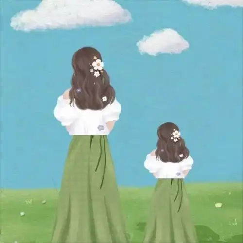  2024超有爱的母亲节动漫头像可爱的动漫母女头像