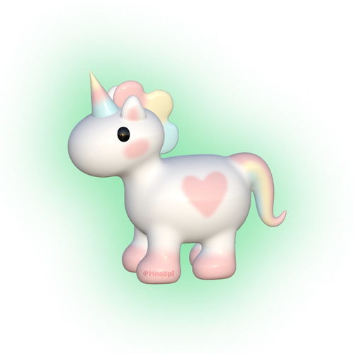  独角兽软妹3d立体女头超小众头像