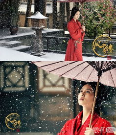  刘诗诗下雪的剧照,真美,漫天飞雪,永恒的经典