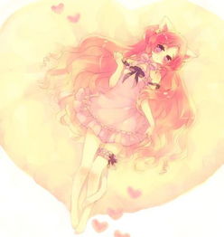  日系小清新风格的软妹子插画图片