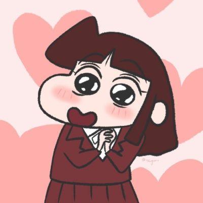  各位有蜡笔小新小爱的头像吗
