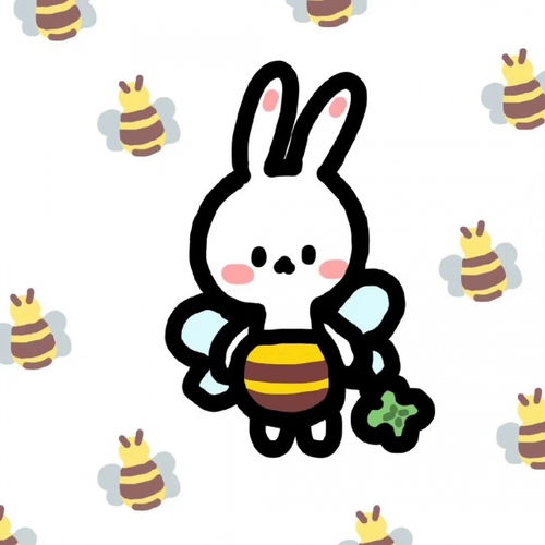  小兔子头像卡通图片,个性简约可爱又萌的