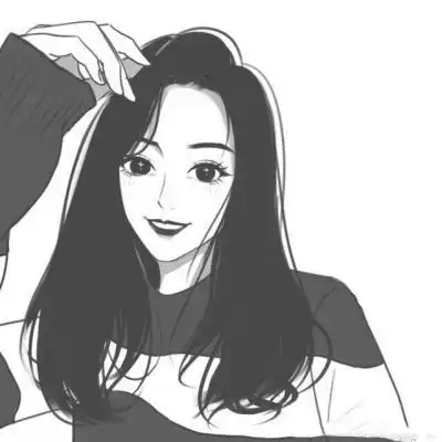  黑白动漫情侣头像冷酷图片简约黑白情侣头像一人一张