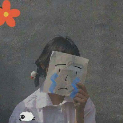 头像女ins搞怪图片韩国ins最火高清侧脸头像