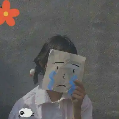  头像女ins搞怪图片韩国ins最火高清侧脸头像