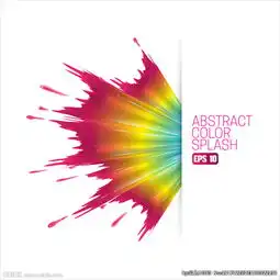  彩色飞溅矢量背景图片