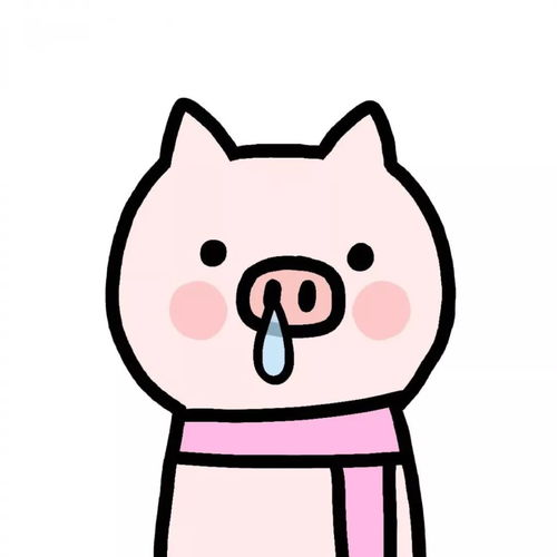 可爱猪猪头像合集叹气
