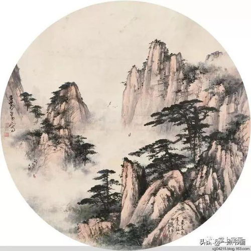  董寿平扇面国画作品敬赏