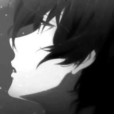  动漫头像黑色微丧系