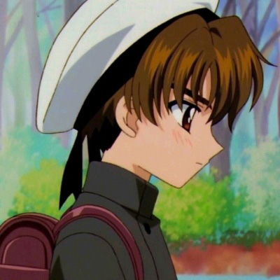 小樱小狼情头一左一右魔卡少女樱情侣头像高清图片