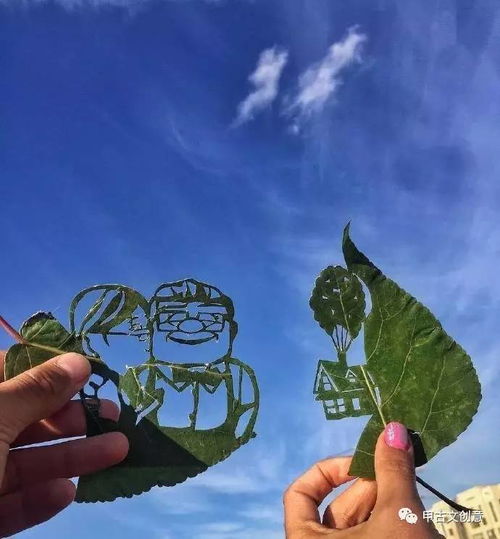  美到不可方物的树叶切画