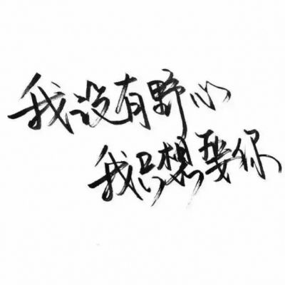  白底黑字