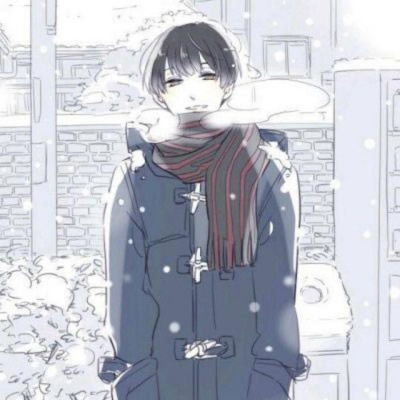  现代卡通油画头像男