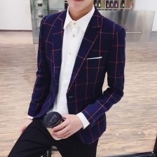  大码小西服男修身
