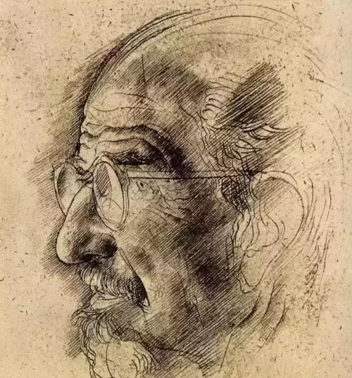  阿尼戈尼一组充满思考的素描作品