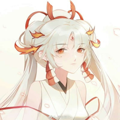  念动漫卡通手绘女生头像