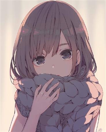 二次元失恋后的头像美少