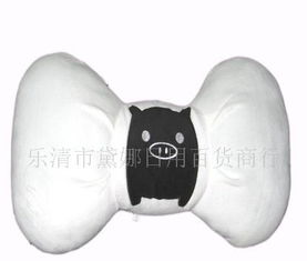 黑白猪靠枕白色家居用品,新奇特