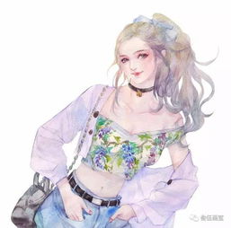  夏天,就应该画好看的小仙女