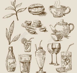  手绘素描食品图标图片矢量图免费下载eps格式编号13956283千图网