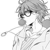 动漫男头像黑白素描