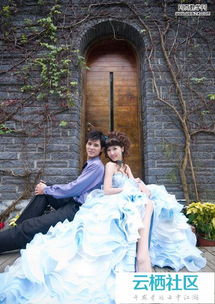  photoshop艺术化婚纱图片photoshop艺术化婚纱图片粉蓝色调情侣婚纱阿里云
