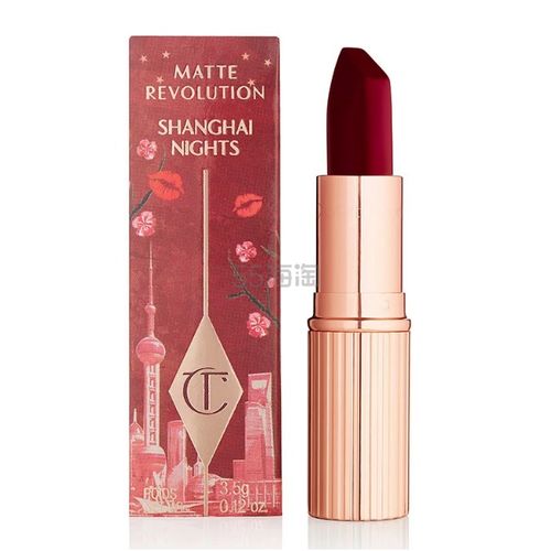  补货满额送礼charlottetilburyct哑光丝绒唇膏官网限量色号shanghainight