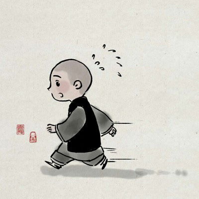  最萌小和尚卡通图片头像,一禅小和尚可爱图片头像