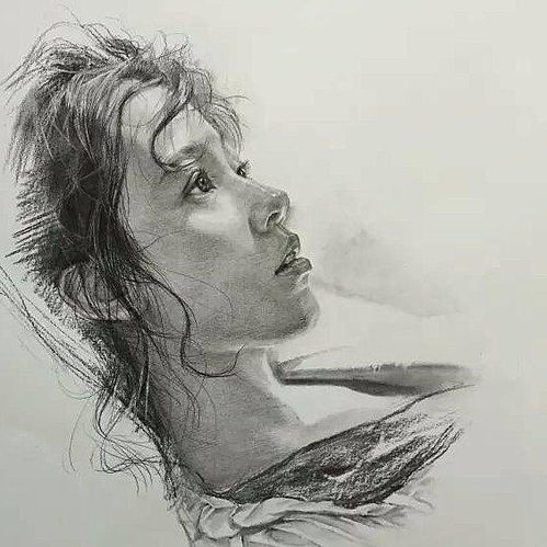  国内大师级素描人像赏析美女篇