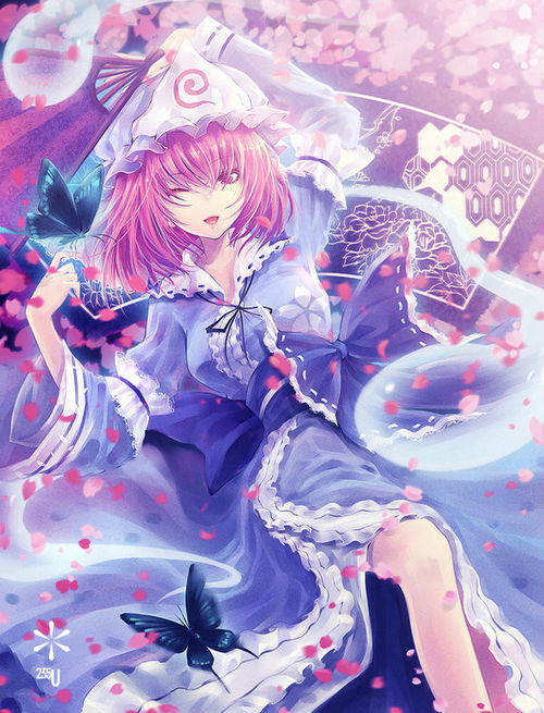  二次元头像壁纸12西行寺幽幽子