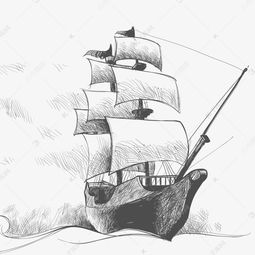  矢量素描船素材图片免费下载高清psd千库网图片编号7987386
