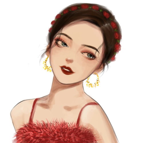  2021年新年女生喜庆头像