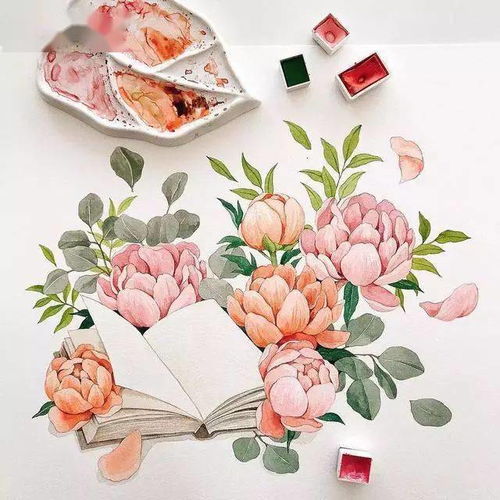  插画师yirangkim笔下的小清新植物手绘,让你的心情得到治愈