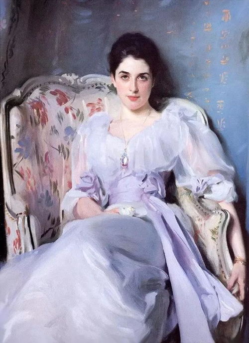  经典女性油画肖像萨金特作品