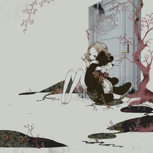  日本插画师一组小清新风格插画艺术作品ω