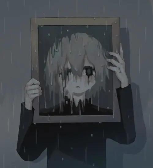  致郁风丧系插画暗黑头像壁纸