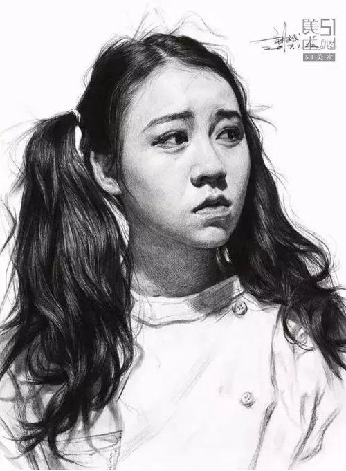  男女青年素描头像怎么精细画附步骤图