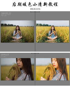  photoshop调出暖色小清新效果的外景人像照片