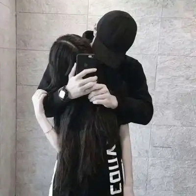  陈情暗黑系超酷情侣头像.